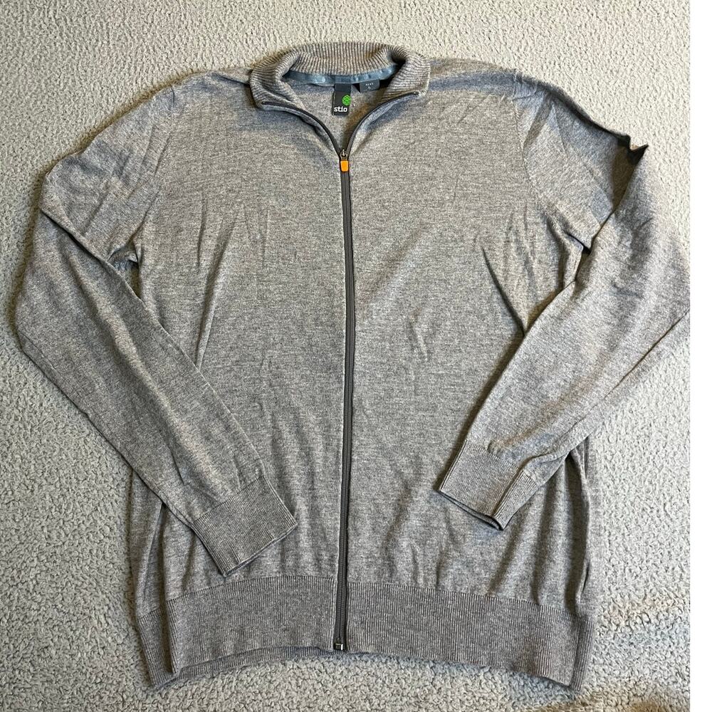 Stio Men's Gray Full-Zip Sweater